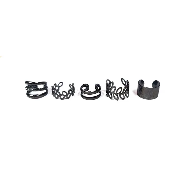 Stiff Little Earrings Set x 5 – Set de earcuffs ajustables en acero de titanio | Acero de Titanio para Hombre | Madox - Detalle