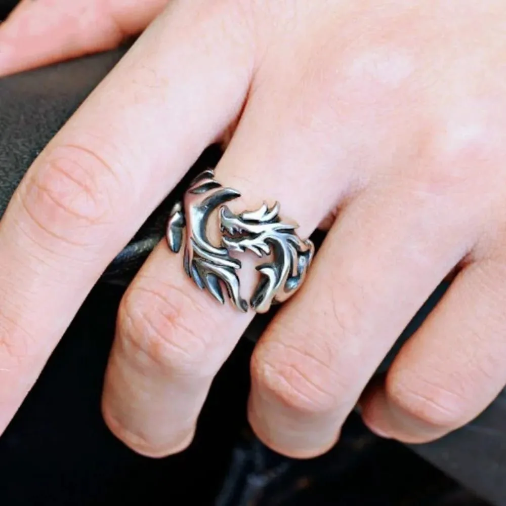 Anillo Dragon Army | Titanio Enchapado para Hombre | Madox