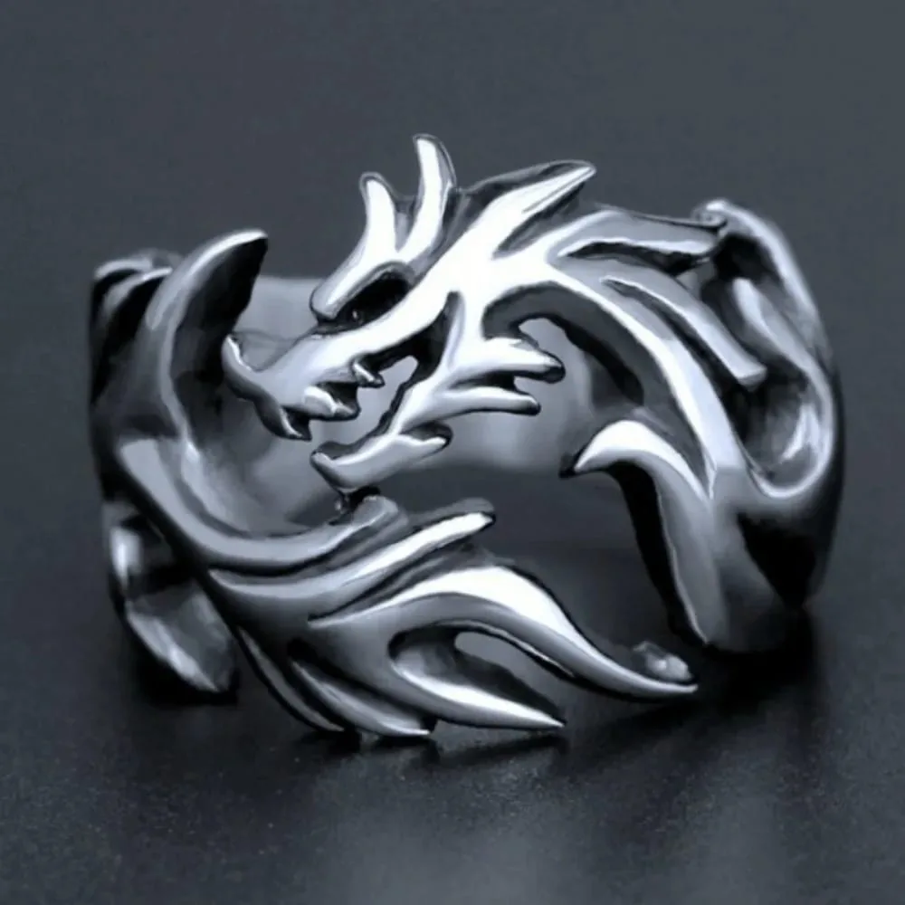 Anillo Dragon Army | Titanio Enchapado para Hombre | Madox - Detalle