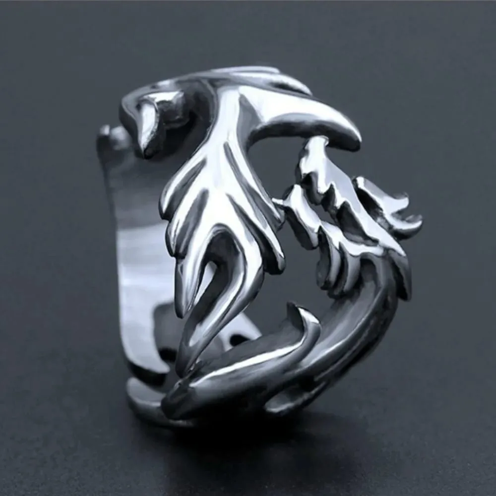 Anillo Dragon Army | Titanio Enchapado para Hombre | Madox - Vista lateral