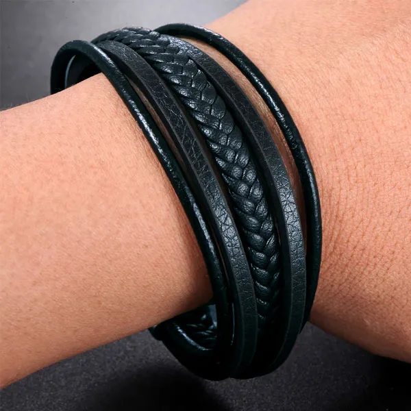 Pulsera Knut | Cuero Sintético para Hombre | Madox - Vista lateral