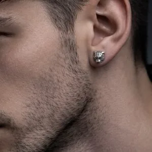 Stud Bengala - unidad | Acero 316L para Hombre | Madox - Vista lateral